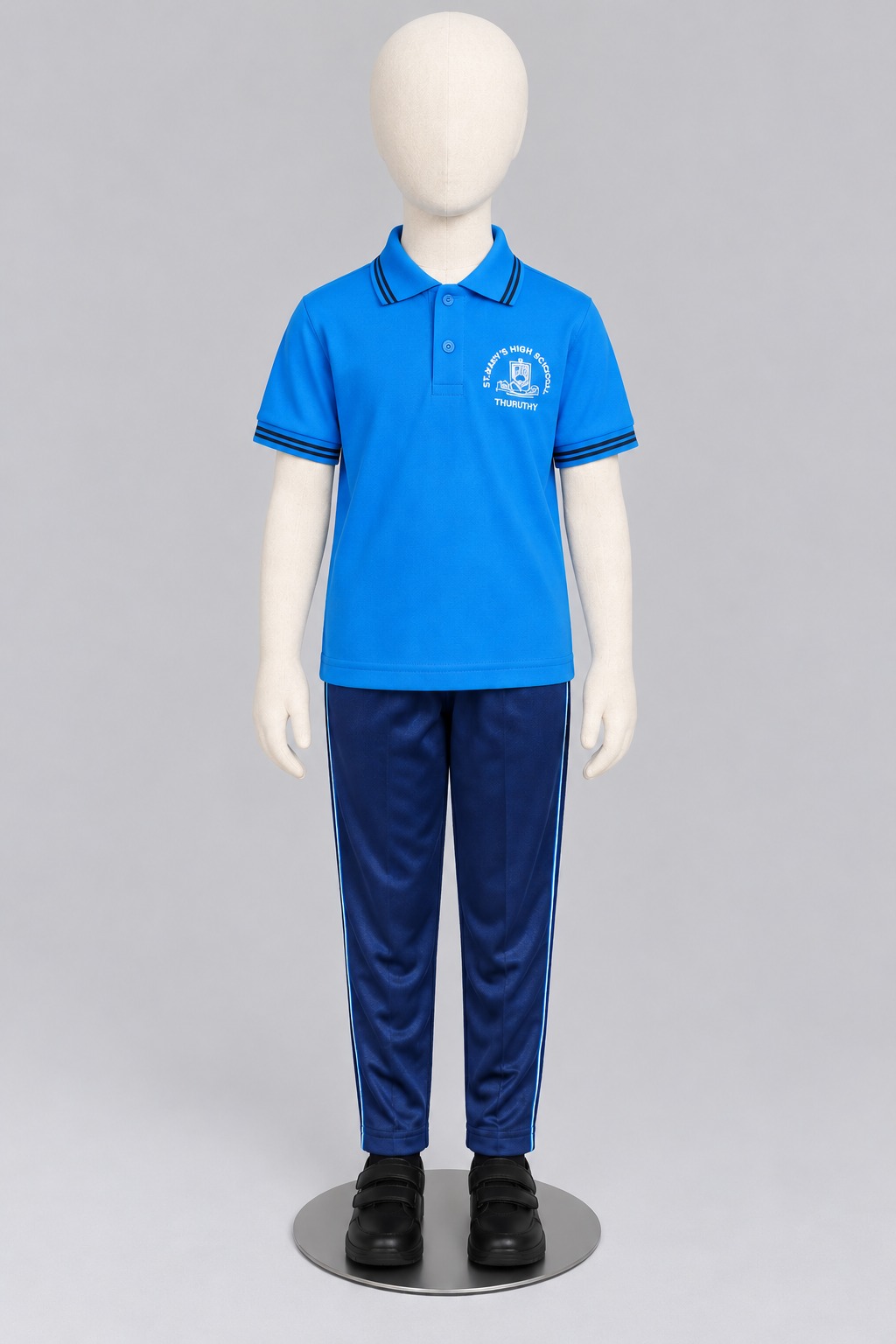 Boys and Girls Uniform with Navy Blue Track Pants